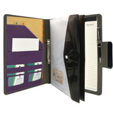 2-Ring Binder Padfolio with Whiteboard Clipboard and Expanded Document Bag, Padfolio Ring Binder Business Organizer Portfolio Case