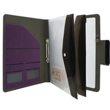 2-Ring Binder Padfolio with Whiteboard Clipboard and Expanded Document Bag, Padfolio Ring Binder Business Organizer Portfolio Case