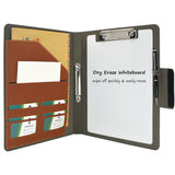 2-Ring Binder Padfolio with Whiteboard Clipboard and Expanded Document Bag, Padfolio Ring Binder Business Organizer Portfolio Case