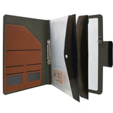 2-Ring Binder Padfolio with Whiteboard Clipboard and Expanded Document Bag, Padfolio Ring Binder Business Organizer Portfolio Case