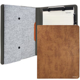 Padfolio Case with Clipboard Dry Erase Surface and Document Pocket, Business Portfolio File Folder Organizer Portfolio Case