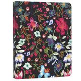 Flower Painting PU Leather Portfolio Case with Dry Erase Surface, Business Portfolio File Folder Organizer Portfolio Case