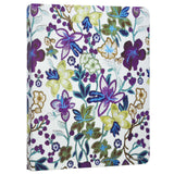 Flower Painting PU Leather Portfolio Case with Dry Erase Surface, Business Portfolio File Folder Organizer Portfolio Case