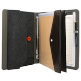 Ring Binder Portfolio Case with Dry Erase Surface and Document Pocket, Business Portfolio File Folder Organizer Portfolio Case
