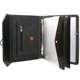 Ring Binder Portfolio Case with Dry Erase Surface and Document Pocket, Business Portfolio File Folder Organizer Portfolio Case
