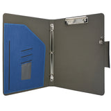 Portfolio Ring Binder with Expanded Document Bag, Business Organizer Padfolio with 3-Ring Binder and Clipboard