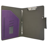 Portfolio Ring Binder with Expanded Document Bag, Business Organizer Padfolio with 3-Ring Binder and Clipboard