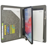 iPad Organizer Padfolio with 2-Ring Binder, Binder Portfolio with Removable Tablet Holder for iPad 10.5"/ iPad Pro 11"/ 12.9"