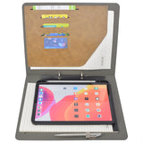 iPad Organizer Padfolio with 2-Ring Binder, Binder Portfolio with Removable Tablet Holder for iPad 10.5"/ iPad Pro 11"/ 12.9"
