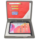 iPad Organizer Padfolio with 2-Ring Binder, Binder Portfolio with Removable Tablet Holder for iPad 10.5"/ iPad Pro 11"/ 12.9"