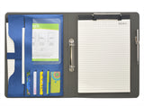 2 Ring Binder Padfolio File Folder, Business Organizer Portfolio with 2-Ring Binder, Clipboard
