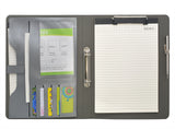 2 Ring Binder Padfolio File Folder, Business Organizer Portfolio with 2-Ring Binder, Clipboard
