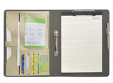 2 Ring Binder Padfolio File Folder, Business Organizer Portfolio with 2-Ring Binder, Clipboard