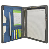 3 Ring Binder Padfolio File Folder, Business Organizer Portfolio with 3-Ring Binder, Clipboard
