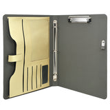 3 Ring Binder Padfolio File Folder, Business Organizer Portfolio with 3-Ring Binder, Clipboard