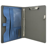 4 Ring Binder Padfolio File Folder, Business Organizer Portfolio with 4-Ring Binder, Clipboard