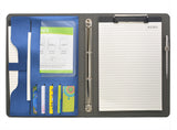 4 Ring Binder Padfolio File Folder, Business Organizer Portfolio with 4-Ring Binder, Clipboard