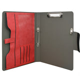 2 Ring Binder Padfolio File Folder, Business and Interview Portfolio with 2-Ring Binder, Clipboard