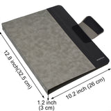 2 Ring Binder Padfolio File Folder, Business and Interview Portfolio with 2-Ring Binder, Clipboard