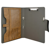 2 Ring Binder Padfolio File Folder, Business and Interview Portfolio with 2-Ring Binder, Clipboard