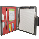 3 Ring Binder Padfolio File Folder, Business and Interview Portfolio with 3-Ring Binder, Clipboard