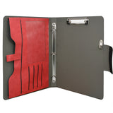 3 Ring Binder Padfolio File Folder, Business and Interview Portfolio with 3-Ring Binder, Clipboard