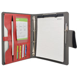 4 Ring Binder Padfolio File Folder, Business and Interview Portfolio with 4-Ring Binder, Clipboard