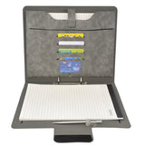 Padfolio Ring Binder File Folder, Business and Interview Portfolio with 2-Ring Binder
