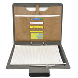 Padfolio Ring Binder File Folder, Business and Interview Portfolio with 2-Ring Binder