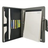 Padfolio Ring Binder File Folder, Business and Interview Portfolio with 3-Ring Binder