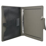Padfolio Ring Binder File Folder, Business and Interview Portfolio with 3-Ring Binder