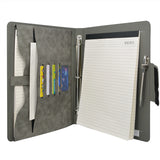 Padfolio Ring Binder File Folder, Business and Interview Portfolio with 3-Ring Binder