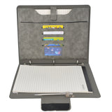 Padfolio Ring Binder File Folder, Business and Interview Portfolio with 3-Ring Binder