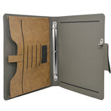 Padfolio Ring Binder File Folder, Business and Interview Portfolio with 3-Ring Binder
