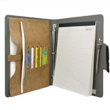 Padfolio Ring Binder File Folder, Business and Interview Portfolio with 3-Ring Binder