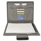 Padfolio Ring Binder File Folder, Business and Interview Portfolio with 4-Ring Binder