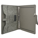 Padfolio Ring Binder File Folder, Business and Interview Portfolio with 4-Ring Binder