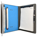 Painting PU Leather Padfolio Organizer Portfolio, Business Portfolio File Folder with Clipboard and Document Pocket