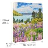 Painting PU Leather Padfolio Organizer Portfolio, Business Portfolio File Folder with Clipboard and Document Pocket
