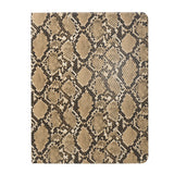 Padfolio Ring Binder File Folder with Removable Clipboard, Snake Texture PU Leather Portfolio Organizer Case with 2-Ring Binder