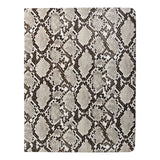 Padfolio Ring Binder File Folder with Removable Clipboard, Snake Texture PU Leather Portfolio Organizer Case with 2-Ring Binder