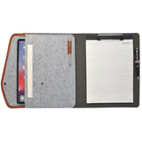 Business Padfolio File Folder,  Snake Texture PU Leather Portfolio Organizer Case with Clipboard and Document Pocket