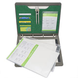4-Ring Binder Padfolio with Expanded Document Bag, Business and Interview Portfolio with 4-Ring Binder
