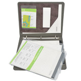 Ring Binder Padfolio with Expanded Document Bag, Organizer Business and Interview Portfolio with 3-Ring Binder