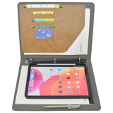 Tablet Organizer Padfolio with 3-Ring Binder, Binder Portfolio with Removable Tablet Holder for iPad Air 11-in/13-in/ iPad Pro 11"/ 12.9"