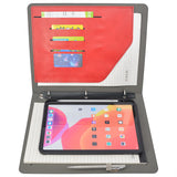 Tablet Organizer Padfolio with 3-Ring Binder, Binder Portfolio with Removable Tablet Holder for iPad Air 11-in/13-in/ iPad Pro 11"/ 12.9"