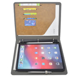 Tablet Organizer Padfolio with 3-Ring Binder, Binder Portfolio with Removable Tablet Holder for iPad Air 11-in/13-in/ iPad Pro 11"/ 12.9"