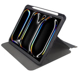 Rotating iPad Case with 3-Ring Binder Holes fit for A4-size Binder, 360 Degree Rotating Stand Cover with Pencil Holder for 11-inch iPad Pro/ iPad Air