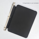 Rotating iPad Case with 3-Ring Binder Holes fit for A4-size Binder, 360 Degree Rotating Stand Cover with Pencil Holder for 11-inch iPad Pro/ iPad Air