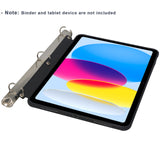 iPad Holder for iPad 10th, iPad Case with 3 Holes fit for A4 3-Ring Binder, Tablet Case with Stand for 2022 iPad 10th